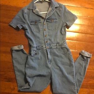 Fashion Nova Denim Jumpsuit